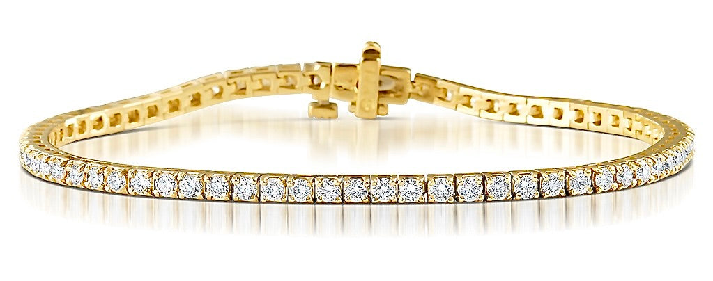 18ct Gold Diamond Tennis Bracelet 3.00ct - BARRETT JEWELLERY