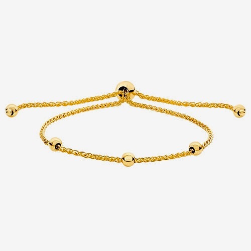 9ct Gold Pull String Friendship Bracelet - BARRETT JEWELLERY