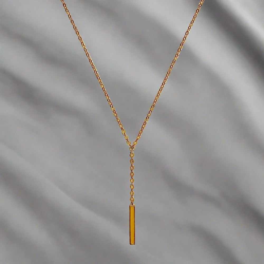 9ct Gold Adjustable T Bar Necklace- BARRETT JEWELLERY