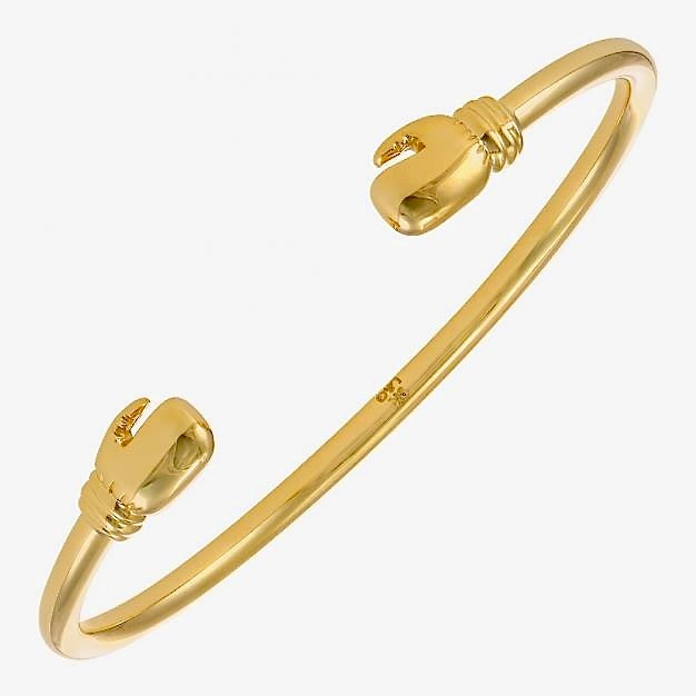 9ct Gold Baby Boxing Glove Bangle-BARRETT JEWELLERY