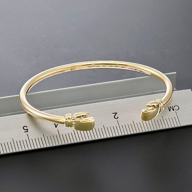 9ct Gold Baby Boxing Glove Bangle-BARRETT JEWELLERY