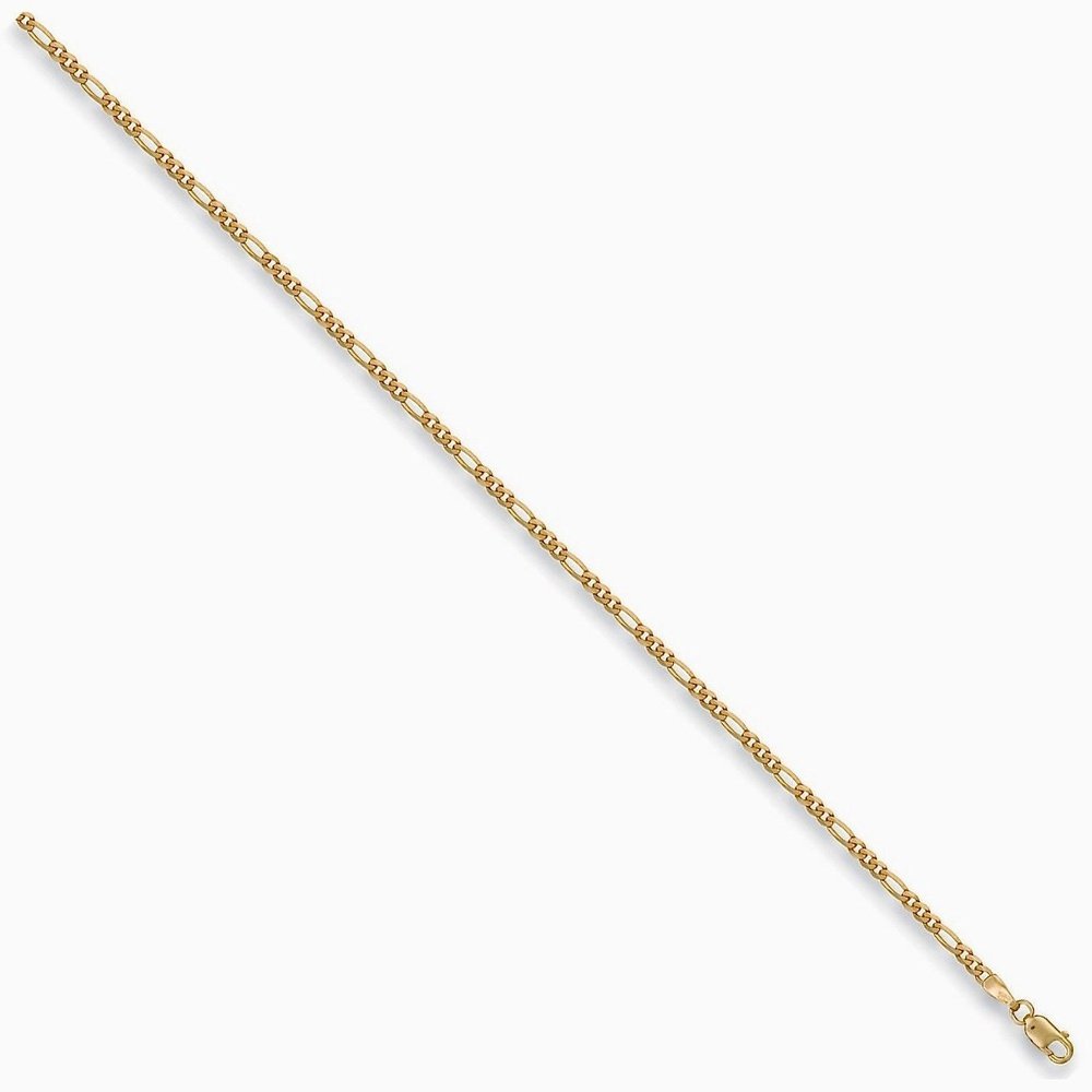 9ct Gold Figaro Necklace 2.2mm- BARRETT JEWELLERY