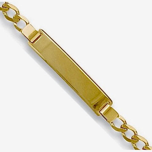 9ct Gold Baby/Lady I.D Bracelet "6" - BARRETT JEWELLERY