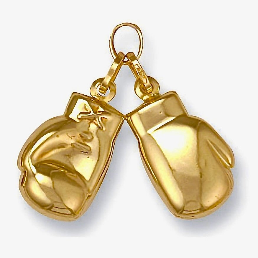 9ct Gold Dbl Boxing Glove Pendant - BARRETT JEWELLERY