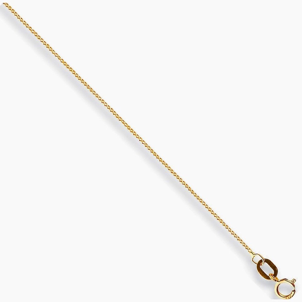 9ct Gold 1.0mm Classic Curb Necklace -BARRETT JEWELLERY