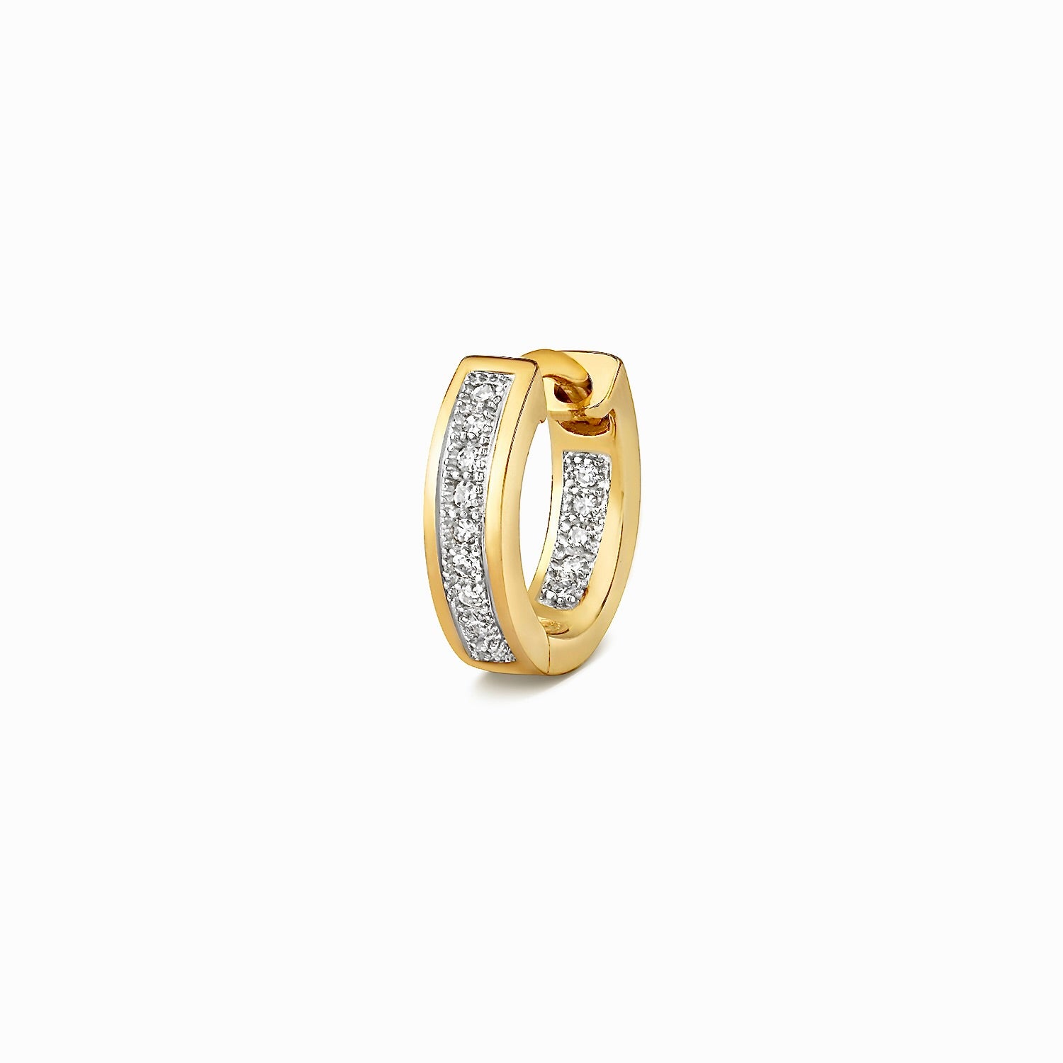 9ct Gold Diamond Huggies 0.10ct - BARRETT JEWELLERY